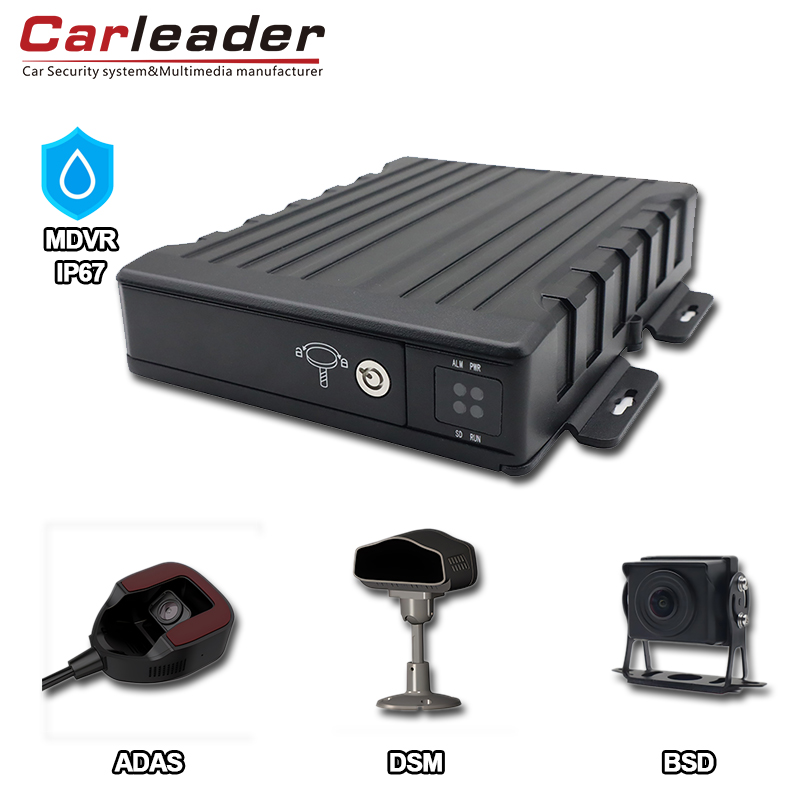 Carleader IP67 مقاوم للماء AI 4ch SD Mobile DVR: حل مراقبة المركبات المتقدمة