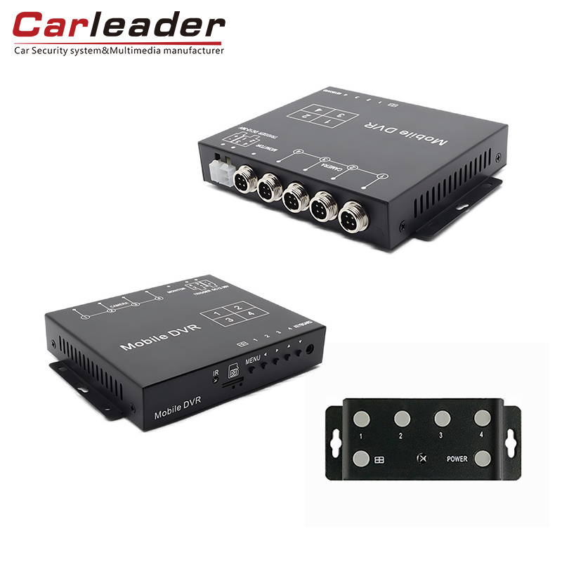 Carleader 4ch AHD 1080p Mini Mobile DVR دعم تخزين بطاقة TF