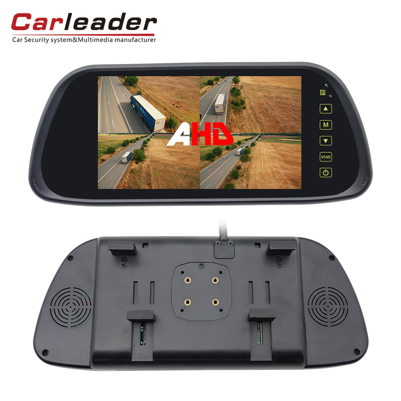 قم بترقية رؤية سيارتك مع Carleader 2 في 1 تثبيت 7 بوصة رباعية AHD مرآة المرآة