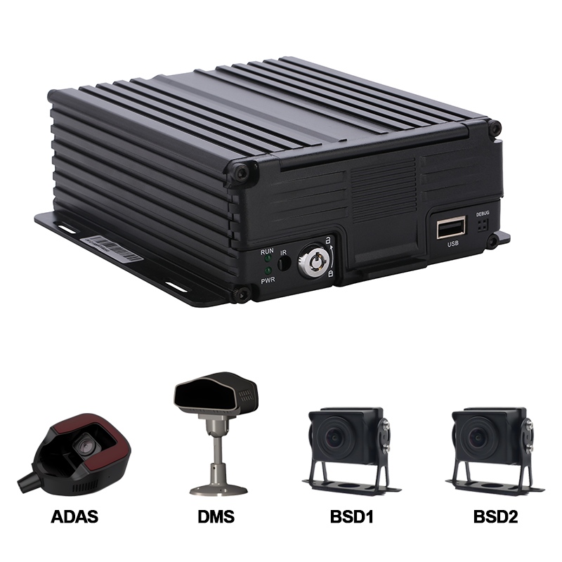 إدارة أكثر ذكاءً للأسطول مع Carleader 4CH AI HDD Mobile DVR يدعم ADAS+DMS+BSD