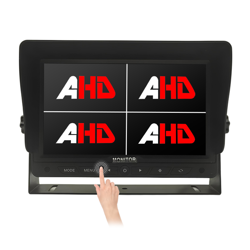 شاشة 7 بوصة رباعية سبليت AHD تعمل باللمس وأزرار عكسية
