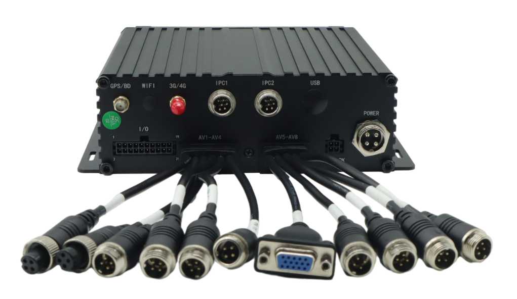 8 قنوات 1080P HDD وبطاقة SD MDVR للمركبة