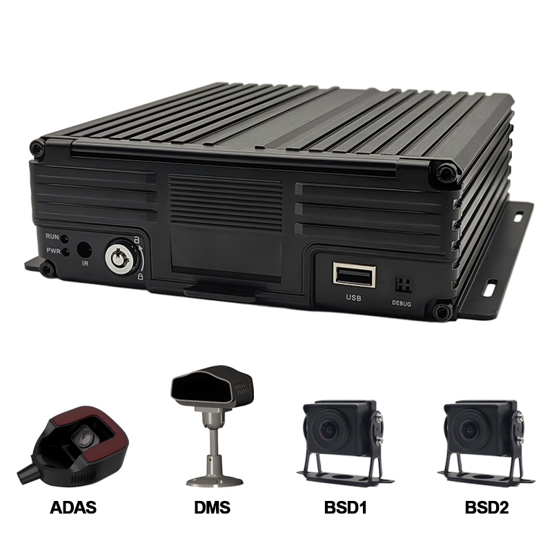 8CH AI HDD Mobile DVR يدعم ADAS+DMS+BSD